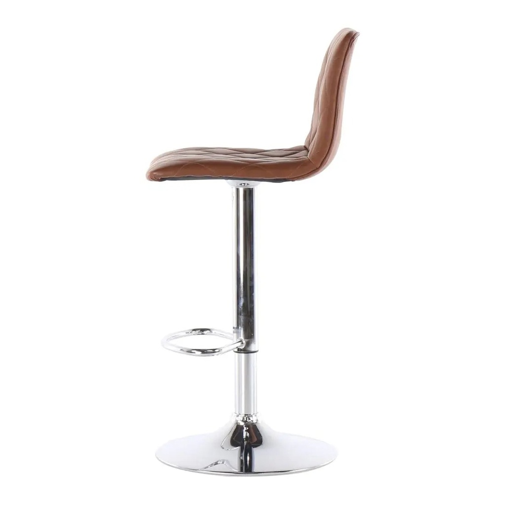 Emu Bar Stool A Chromium/SL Brown SB Furniture Nepal